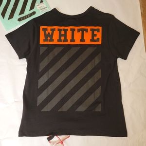 Fit Large Off White Oversized Orange Box S/S T-shirt tee black prison